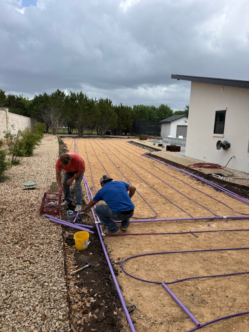 Crew connecting drip lines